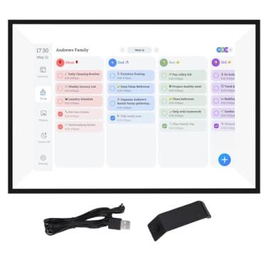 Imagem de Eujgoov Calendário Digital Inteligente de 10,1 Polegadas HD Touchscreen Organizador Familiar Com Porta-retratos Digital Comutável para Agendamento Doméstico