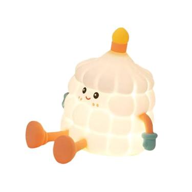 Imagem de Generic Luz noturna fofa para bolo, luz decorativa, presente, lâmpada LED sensível ao toque, lâmpada noturna para mesa, sala de jogos, decoração de berçário,