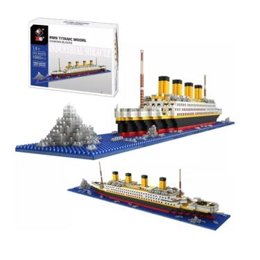 Imagem de Conjunto de construção Titanic Model 3D com 1860 peças para crianças