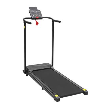 Imagem de Esteira Elétrica Preta Dobrável Mile Fitness 220V Compacta e Silenciosa