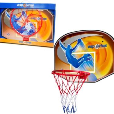 Imagem de Tabela de Basquete Infantil com Aro Metálico e Rede – Brinquedo Esportivo Educativo, Resistente e Seguro – Sortido