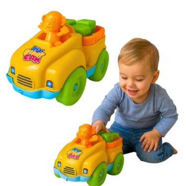 Imagem de Brinquedo Educativo Carrinho Baby Com Encaixes My First Car Interativo Colorido Didatico Brinquedos Para Meninos 1 ano de Idade
