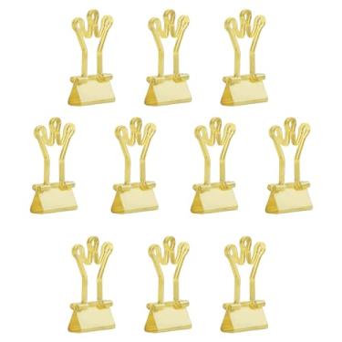 Imagem de Grampos de papel pequenos em forma de coroa, Hdtyyln 10 peças de clipes de fichário de papel colorido dourado, clipes de escritório, mini clipes de fichário de cores sortidas, clipes pequenos para