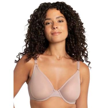 Imagem de Smart & Sexy Sutiã feminino de malha transparente com aro, disponível em pacotes individuais e 2!, Casca (Mesh), 38D