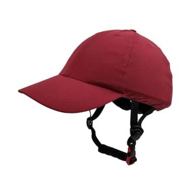 Imagem de Aymzbd Boné de Capacete de Bicicleta, Leve, Chapéu de Sol, Versátil, Viseira de Sol, Boné de Beisebol para Atividades Ao Ar Livre, Vermelho, M