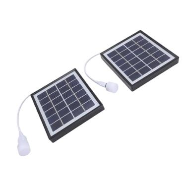 Imagem de SPYMINNPOO Painel Solar, Carregador Solar Monocristalino Leve de 5 W Com USB para Acampamento, Caminhada, Uso Ao Ar Livre (Preto)