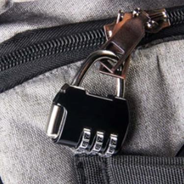 Imagem de Pacote com 3 cadeados de combinação de 3 dígitos redefinível e à prova d'água para academia, escola, malas, malas, bolsas de computador, mochilas, armários, gavetas, kit de ferramentas e armários