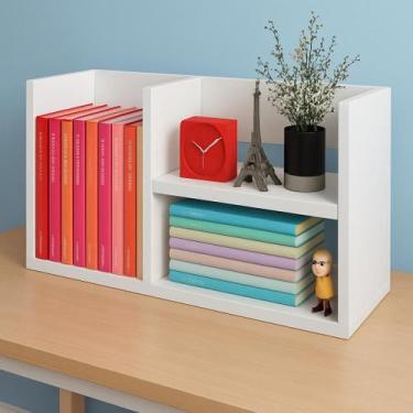 Imagem de Prateleira de mesa 45X40X18CM porta livros enfeites de mesa organizado
