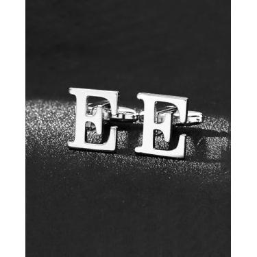 Imagem de Abotoaduras masculinas abotoaduras para homens camisa social punhos para negócios e casamento, 1pc, Aço inoxidável, Sem Pedra Preciosa