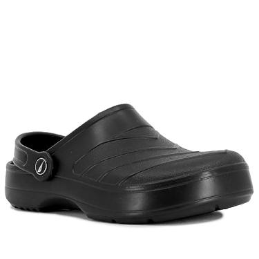 Imagem de Nautica Women's Clogs - Athletic Sports Sandal - Water Shoes Slip-On with Adjustable Back Strap - Closed Toe - Beach Sports Summer Shoe-River Coast-Black-8