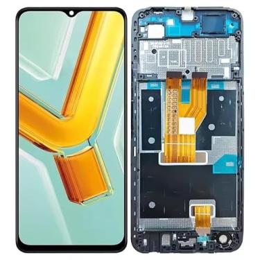 Imagem de Para VIVO Y03 Display LCD Touch Screen Digitalizador Montagem para VivoY03 LCD Peça de Substituição (Preto com Moldura)