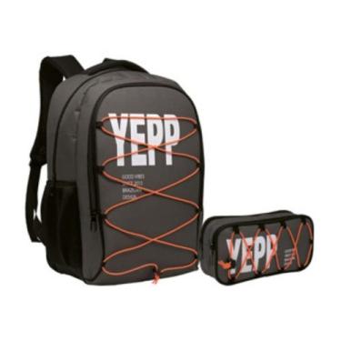 Imagem de Kit Mochila Com Estojo Masculino Passeio Escolar Resistente - Yepp, Gr