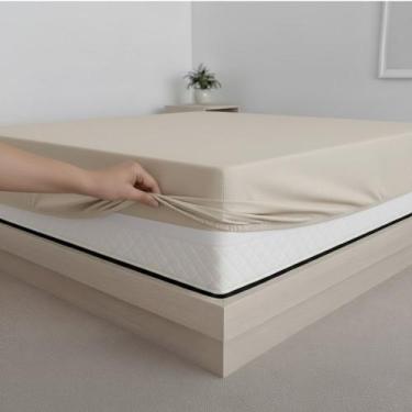 Imagem de Capa Protetora Impermeável Hospitalar P/ Colchão Lençol Elástico Solte