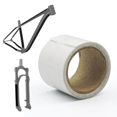 Imagem de Protetor Quadro Bike Segurança Danos Bike PRETO/TRANSPARENTE (Transparente - PVC)