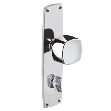 Imagem de Fechadura Banheiro Espelho Inox Polido Classic Aliança Metalúrgica