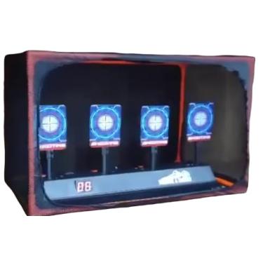 Imagem de Alvo Eletrônico Automático com 4 Alvos, Display LCD, Efeitos Sonoros e Luzes, Jogo de Tiro ao Alvo para Crianças e Adultos, Contagem de Pontos e Temporizador