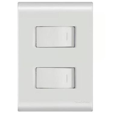 Imagem de Interruptor com 2 tecla 10a liz - tramontina