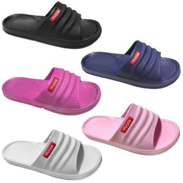 Imagem de Chinelo Slide nuvem Masculino Feminino preto Yvate BGX67P, Rosa, 38