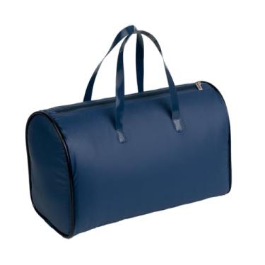 Imagem de Bolsa Térmica Báu Impermeável, 2 Tamanhos (8L/15L), Alças Reforçadas, para Academia, Viagens e Esportes (Azul Marinho, 8L)