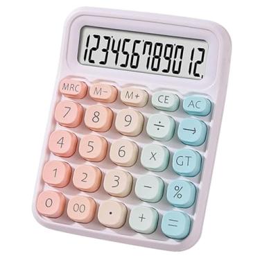 Imagem de Calculadora de interruptor mecânico com tela LCD grande de 10 dígitos, calculadora básica com botão grande, almofada antiderrapante, cálculo preciso para mesa de escritório, casa, escola