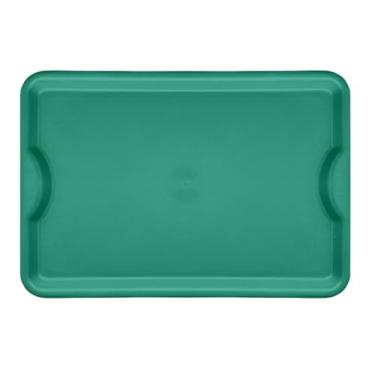 Imagem de Bandeja Plastica Self service grande 48x33cm buffet restaurante fast food lanches em Polipropileno(Verde)