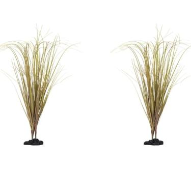 Imagem de Relva seca falsa do deserto, plantas artificiais para acessórios de tanque de répteis, decoração de habitat adequada para dragão barbudo, lagartixa de crista, lagarto de leopardo, camaleão, plantas