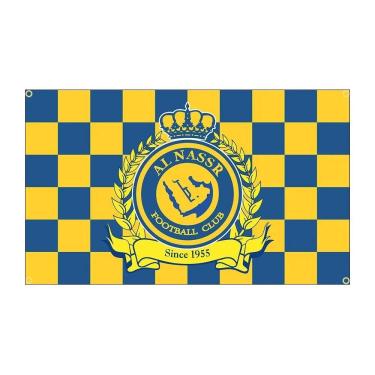 Imagem de Bandeira Al Nassr Football Club 150x90cm - 100% poliéster