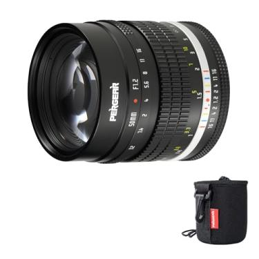 Imagem de Pergear Lente retrato F1.2 APS-C de 50 mm para Nikon Z, grande abertura com sistema de abertura DeClick compatível com câmeras Nikon Z Mount Zfc Z50 Z30 Z5 Z6 Z7 Z8 Z9 Z6 Mark II Z7 Mark II