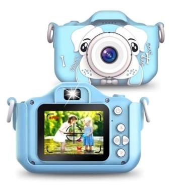 Imagem de Camera Infantil Digital Tira Foto De Verdad Filmadora Infantil Mini Maquina Fotografica Fotografa E Filma (Azul[Com capa protetora])