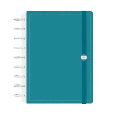 Imagem de Caderno Iscool Disc Inteligente 140 Folhas Solid Colors Azul Topázio M+