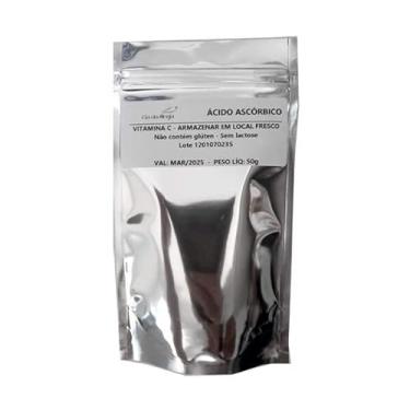 Imagem de Ácido Ascórbico (Vitamina C) em pó - 50 grs