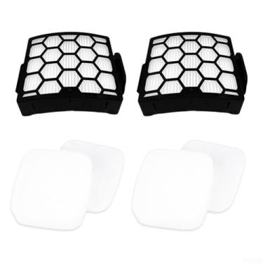 Imagem de 4 peças de substituição de filtro adequado para Shark LA480WM UV850 UV900 UV900CCO LA492 LA481 LA481C LA481HGN LA481HBJ Peça # XHF320 e XFFK602UKT, peças e acessórios de aspirador de pó