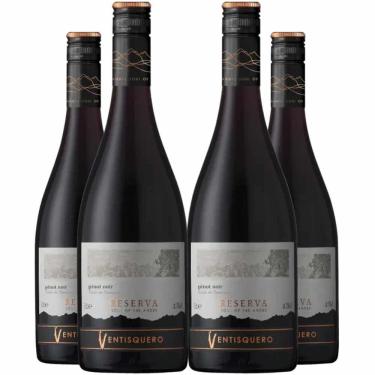Imagem de Vinho Tinto Ventisquero Reserva Pinot Noir 750ml Kit 4 Garrafas