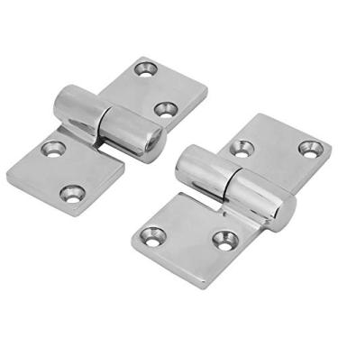 Imagem de 2 pcs dobradiças da porta esquerda e direita Take-Apart Deitoria de aço inoxidável de aço inoxidável porta de vidro deck artigos de dobradiça 90 * 38mm YYDFPIIA