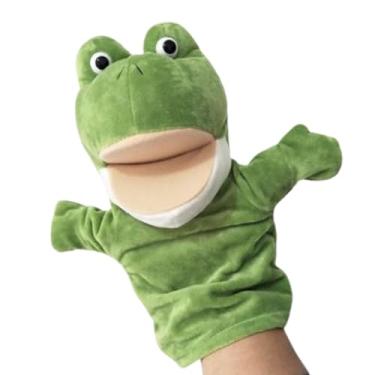 Imagem de Fantoche de Mão Pelúcia Animal Sapo, Ideal para Entretenimento e Criatividade 25cm