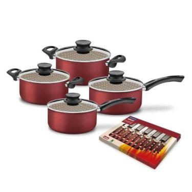 Imagem de Jogo Tramontina Panelas 4 Peças E Jogo Talheres Jumbo