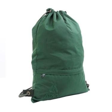 Imagem de Bolsa Gym Bag Preta Saco De Ombro Verde - Atack