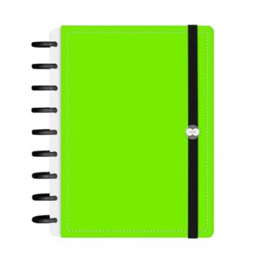 Imagem de Caderno De Disco Iscool Inteligente 140 Folhas Solid Fluor Verde M+