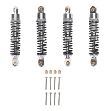 Imagem de SPYMINNPOO Amortecedor de óleo de 4 Unidades, Amortecedor Rosqueado de Liga de Alumínio de 53mm, Conjunto de Choques Cheios de óleo para Carros Crawler Escala 1/18 Rc