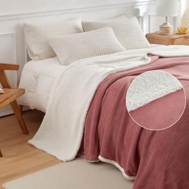 Imagem de Cobertor King Everest Dupla Face Manta Flannel Sherpa Lã de Carneiro- Rosê
