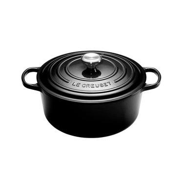 Imagem de Panela Redonda Signature 22 cm Preto Black Onix Le Creuset