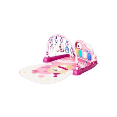 Imagem de Tapete de Atividades Para Bebê Piano Teddy Rosa - Maxi Baby