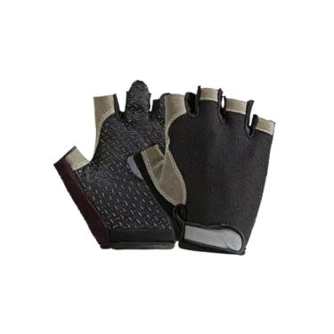 Imagem de Luvas De Meio Dedo Para Academia Fitness Antiderrapante Mulheres Homens Ciclimo Luva(Luva Preta XL)