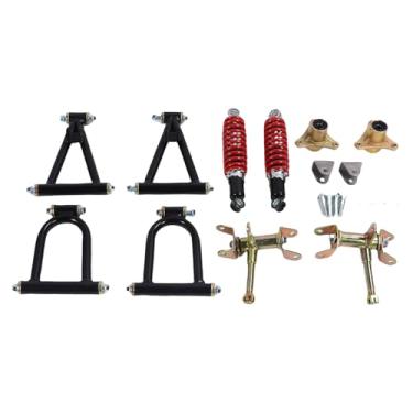 Imagem de RiToEasysports Kit de Montagem de Braço de Suspensão Dianteira, Metal Durável Com Revestimento Eletrônico para ATV Quad Bike Buggy Go Kart, Reduz Ruído e Vibrações para Estabilidade de Condução