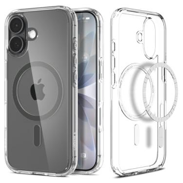 Imagem de Capa Spigen para iPhone 17, Ultra Híbrida [MagFit] Projetada para Apple iPhone 17 - Grafite Transparente