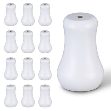 Imagem de 12 peças de maçanetas brancas para puxar, cabos cegos para persianas, peças de reposição para cortinas artesanais com cordão e borlas