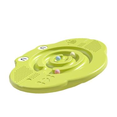 Imagem de Aymzbd Prancha de Equilíbrio, Prancha Sensorial de Balanço com Extremidade Aberta E Bola de Equilíbrio para Crianças de 3 a 8 Anos, Adequada para Parques, Am, Verde