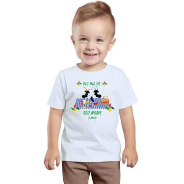 Imagem de Camiseta Pic Nic Formiguinhas Camisa Personalizada Blusa Infantil e Ju