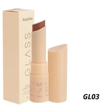 Imagem de Batom Creamy Matte Glass Ruby Rose Alta Cobertura Aveludado Acabamento