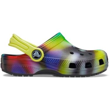 Imagem de Sandália Classic Solarized, Crocs, Criança Unissex, Black/Multi, 22